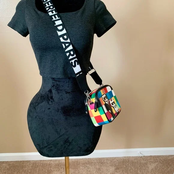 Karl Lagerfeld Colorful Graphic Crossbody Bag - Picture 4 of 11